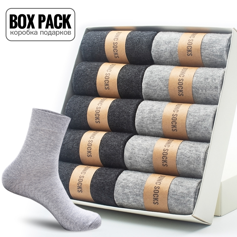 Box Pack Men's Cotton Socks 10 - đánh giá và giá Cotton Crew Sock Pack