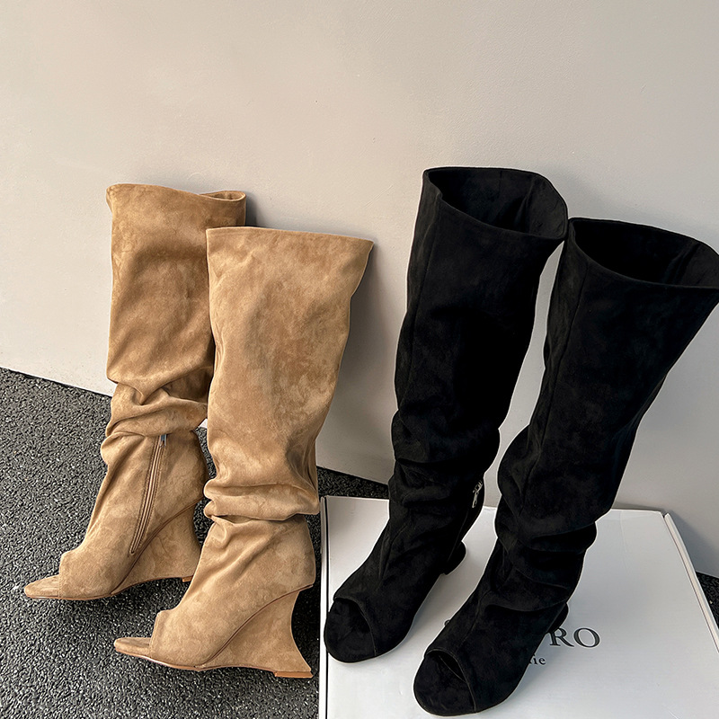 AIYKAZYSDL Strange Wedge Heel  - đánh giá và giá Boot Sock Slouchy